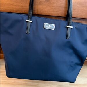 Kate Spade Navy Blue Tote Bag and matching accessory bag updated photos